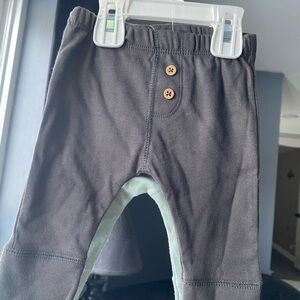 Carter's Gray and Green Leggings with Color-Blocked Design